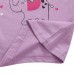 2015 New Little Maven Baby Girl Children Elephant Purple Cotton Short Sleeve T-shirt Top
