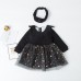 Girls Children Long Sleeve Dress For 2Y-7Y