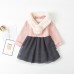 Girls Children Long Sleeve Dress For 2Y-7Y