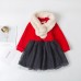 Girls Children Long Sleeve Dress For 2Y-7Y
