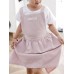 Children Girls Japanese Style Gardening Cooking Cotton Linen Aprons Pockets Dress