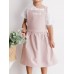 Children Girls Japanese Style Gardening Cooking Cotton Linen Aprons Pockets Dress