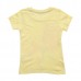 2015 New Little Maven Summer Baby Girl Children Flower Yellow Cotton Short Sleeve T-shirt