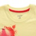 2015 New Little Maven Summer Baby Girl Children Flower Yellow Cotton Short Sleeve T-shirt