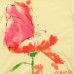 2015 New Little Maven Summer Baby Girl Children Flower Yellow Cotton Short Sleeve T-shirt