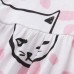 Cute Kid Girls Sleeveless Cartoon Cat Printed Dress