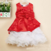 Children Girls Princess Big Bowknot Stitching Styles Dress