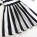 Kid Girls Casual Long Sleeve Striped Dress with Pocket
