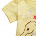 2015 New Little Maven Summer Baby Girl Child Sea Horse Yellow Cotton Short Sleeve T-shirt