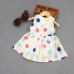 Sweet Kids Girls Big Bowknot Polka Dot Sleeveless Princess Dresses