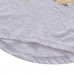 2015 New Little Maven Baby Girl Children Cute Rabbit Grey Cotton Short Sleeve T-shirt Top