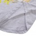 2015 New Little Maven Baby Girl Children Cute Rabbit Grey Cotton Short Sleeve T-shirt Top