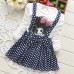 New Baby Kids Girl Cotton Long Sleeve Polka Dots Party Princess Dress