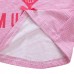 2015 New Little Maven Summer Baby Girl Children Heart Pink Cotton Short Sleeve T-shirt