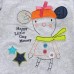2015 New Little Maven Summer Baby Girl Children Cartoon Grey Cotton Long Sleeve T-shirt