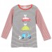 2015 New Little Maven Summer Baby Girl Children Car Stripe Cotton Long Sleeve T-shirt