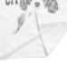 2015 New Little Maven Baby Girl Children Glasses Dog White Cotton Short Sleeve T-shirt Top