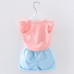 Kids Children Baby Tops+Shorts Set