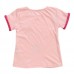 2015 New Little Maven Summer Baby Girl Children Cat Pink Cotton Short Sleeve T-shirt Top