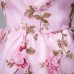 Pink Kids Girl Floral Sleeveless O-Neck Princess Party Dress