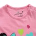 Little Maven Baby Girl Children Panda Red Cotton Short Sleeve T-shirt Top