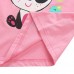 Little Maven Baby Girl Children Panda Red Cotton Short Sleeve T-shirt Top