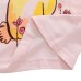 2015 New Little Maven Summer Baby Girl Children Rabbit Pink Cotton Short Sleeve T-shirt