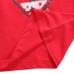 2015 New Little Maven Summer Baby Girl Children Heart Red Cotton Short Sleeve T-shirt