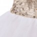 Kid Girls Sequins Bowknot Backless Party Dress