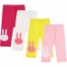 BEINGQ Girl Kids Summer Solid Cotton Blend Rabbit Stretch Short Leggings Pants