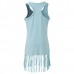 Baby Kid Girls Letters Heart Printed Tassel Sleeveless Tank Dress