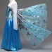 Halloween Kid Girls Sequins Stitching Frozen Princess Cosplay Costume