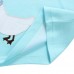 2015 New Little Maven Summer Baby Girl Children Ducks Green Cotton Long Sleeve T-shirt