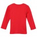 2015 New Little Maven Summer Baby Girl Children Rabbit Red Cotton Long Sleeve T-shirt