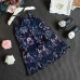 Kid Girls Floral Printed Sleeveless Strap Chiffon Pleated Dress (Not Including Necklace)
