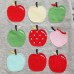 2015 New Little Maven Summer Baby Girl Children Apples Grey Cotton Long Sleeve T-shirt