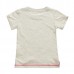 2015 New Little Maven Baby Girl Children Rabbit Light Grey Cotton Short Sleeve T-shirt