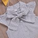 Polka Dot Girls Top + Bow + Dress Three-Piece Set for 2Y-5Y