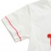 2015 New Little Maven Baby Girl Children Apple White Cotton Short Sleeve T-shirt Top