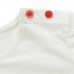 2015 New Little Maven Baby Girl Children Apple White Cotton Short Sleeve T-shirt Top