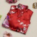 Chinese Dress for Girls Peacock Cheongsam Qipao Clothes Costumes