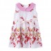 Kid Girls Doll Collar Butterfly Printed Sleeveless Dress