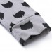 Kid Girls Black Cats Printed Long Sleeve Dress