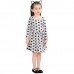 Kid Girls Black Cats Printed Long Sleeve Dress