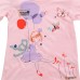 2015 New Little Maven Baby Girl Child Pink Cotton Short Sleeve Butterfly T-shirt Top Tee