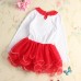 Cute Baby Girls I Love Santa Christmas Dresses TuTu Bowknot Clothes