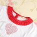 Cute Baby Girls I Love Santa Christmas Dresses TuTu Bowknot Clothes