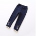 Baby Children Girl Floral Embroidery Lace Stitching Leggings