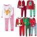 Winter Christmas Baby Kids Children Cotton Toddlers Xmas Santa Gifts Suit Nightwear Pajamas Sleep Bed Clothes
