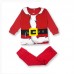 Winter Christmas Baby Kids Children Cotton Toddlers Xmas Santa Gifts Suit Nightwear Pajamas Sleep Bed Clothes